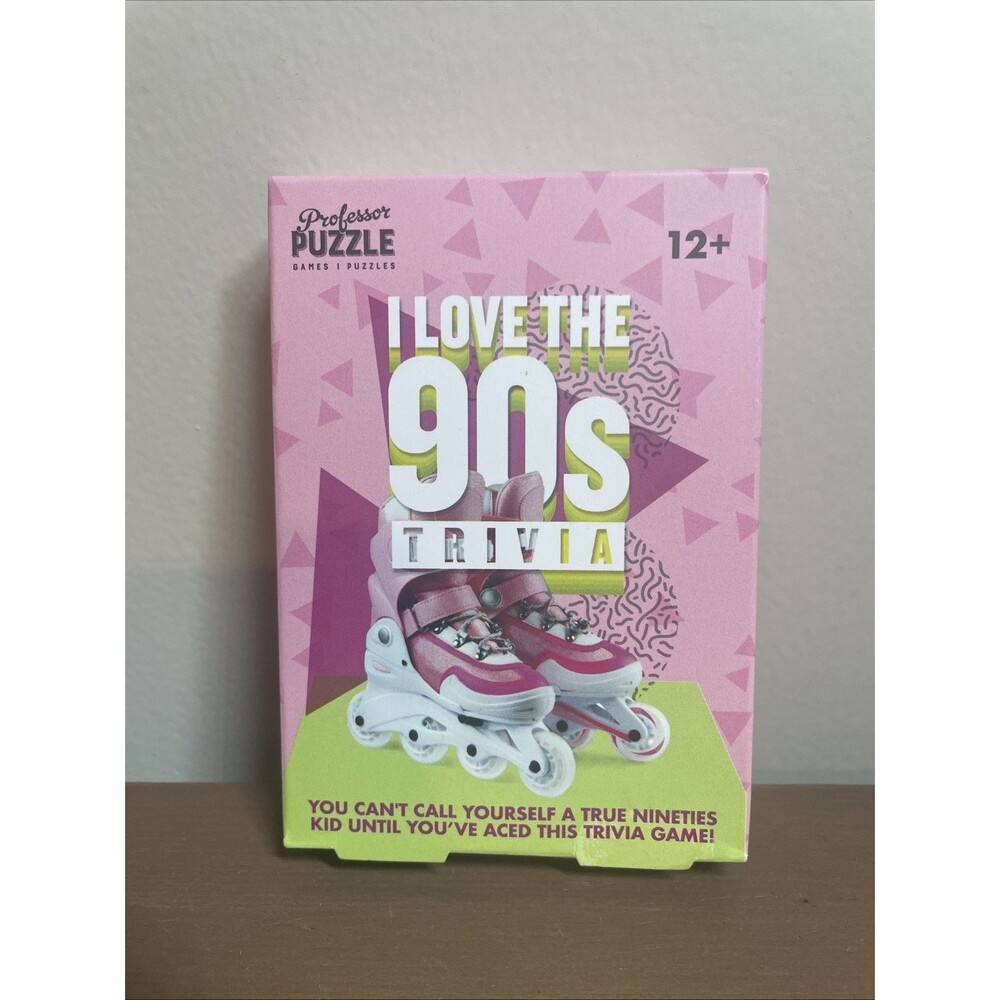 I Love The 90s Trivia Card Game Professor Puzzle Retro Nostalgia  *New Sealed*